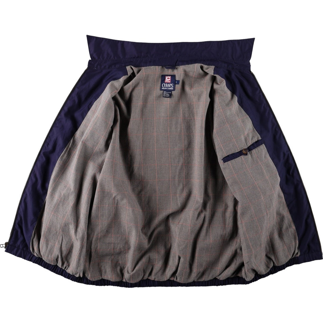 Ralph Lauren CHAPS swing top sports jacket, men's size L polyester navy blue type Vintage Second Hand
