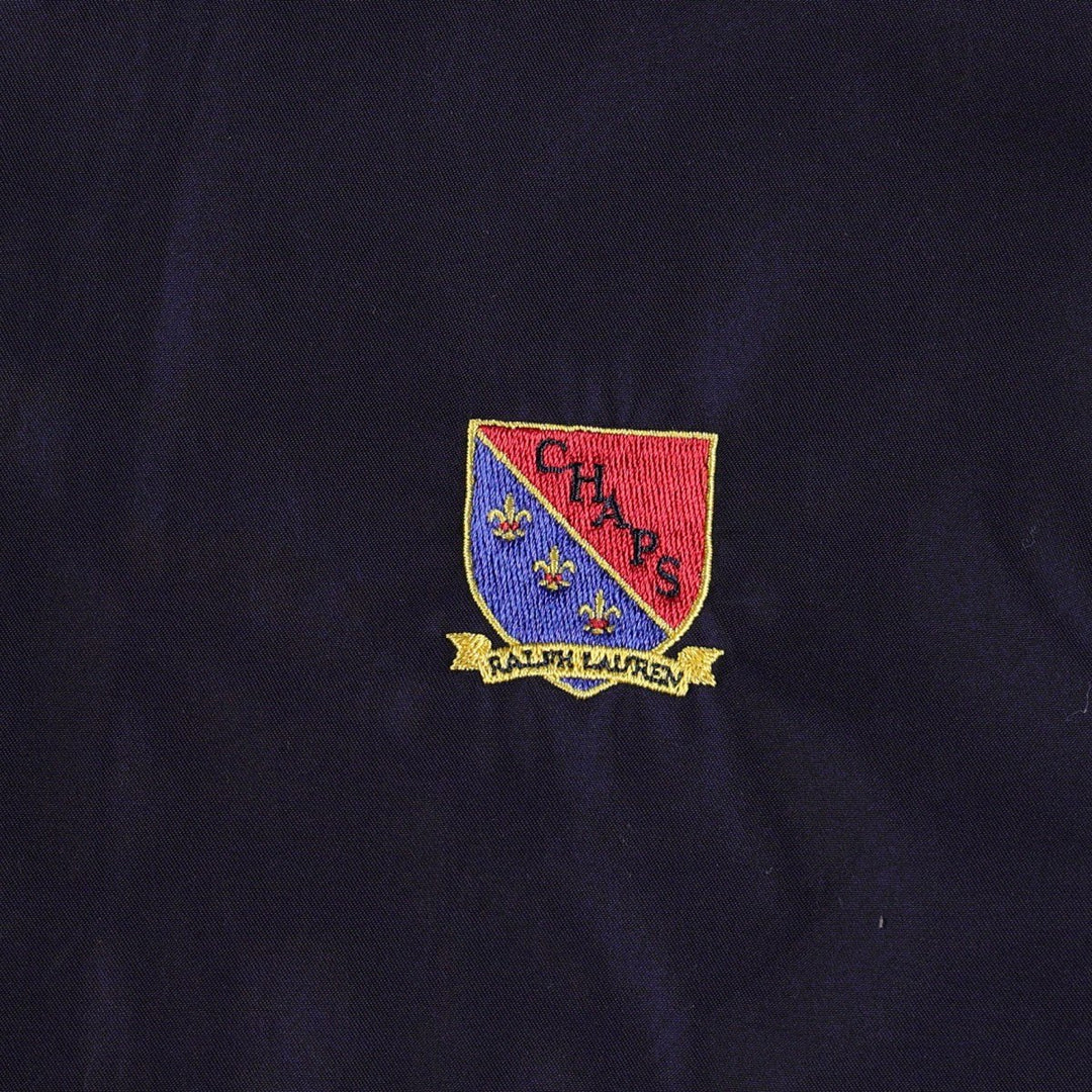 Ralph Lauren CHAPS swing top sports jacket, men's size L polyester navy blue type Vintage Second Hand