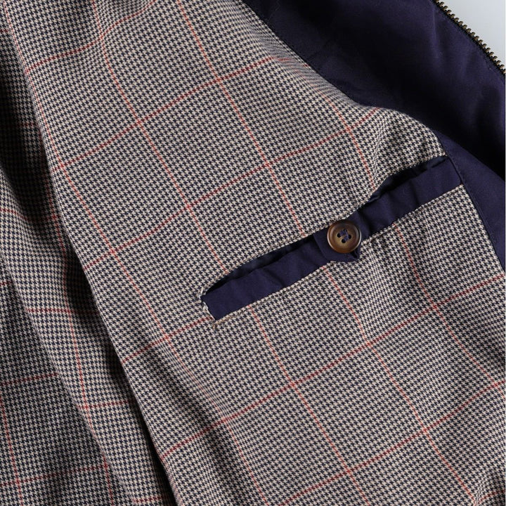 Ralph Lauren CHAPS swing top sports jacket, men's size L polyester navy blue type Vintage Second Hand