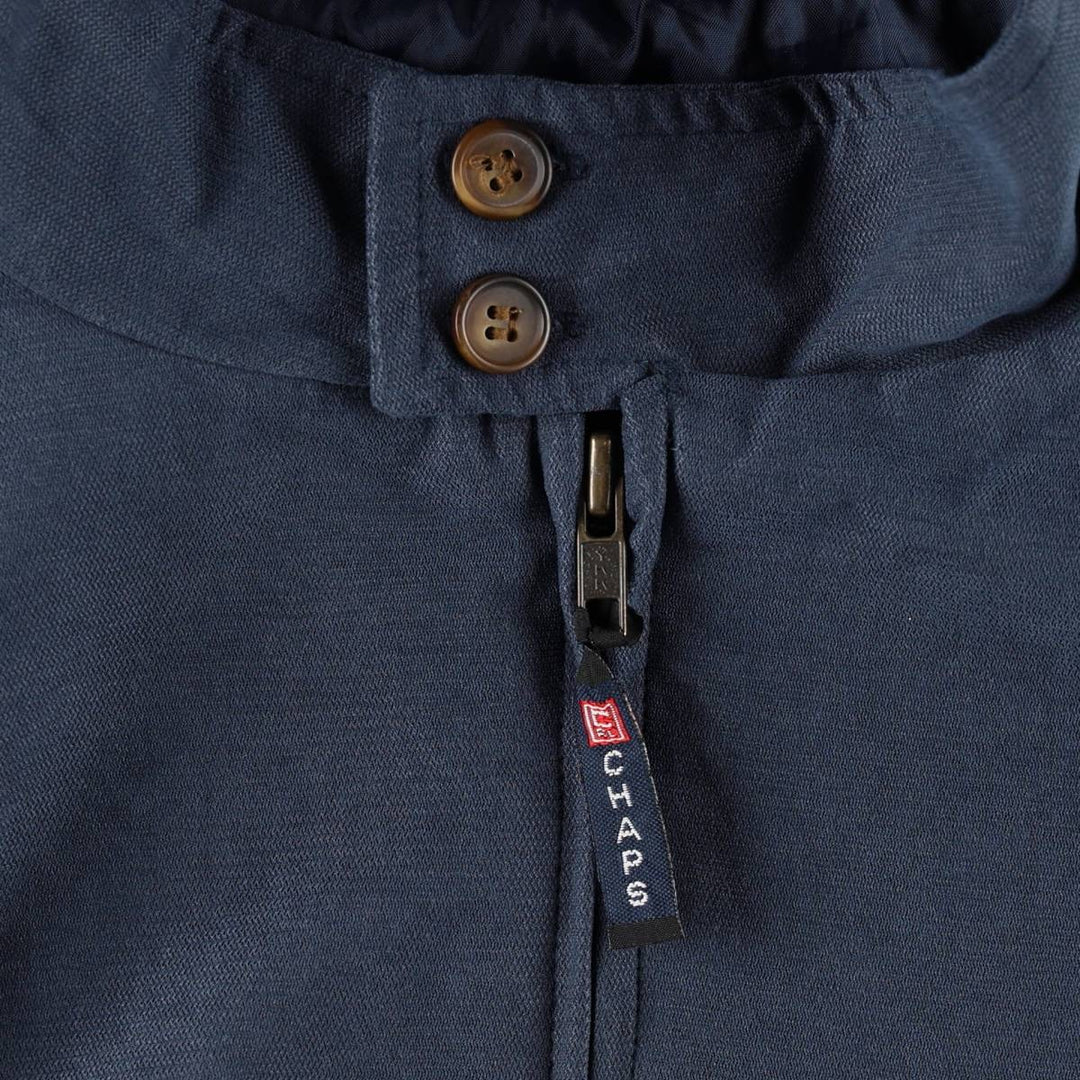 Ralph Lauren CHAPS Harrington Jacket Swing Top (Men's Size L) polyester navy blue type Vintage Second Hand
