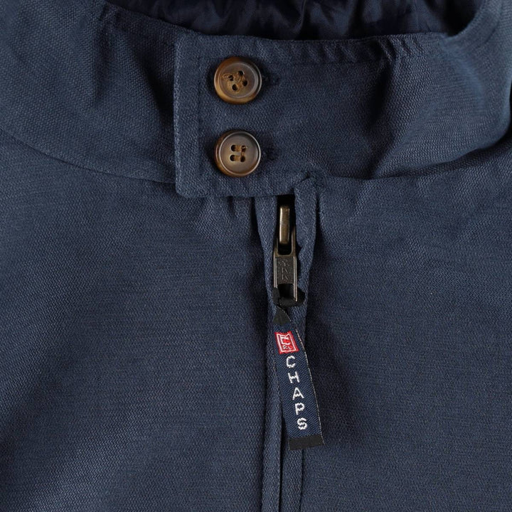 Ralph Lauren CHAPS Harrington Jacket Swing Top (Men's Size L) polyester navy blue type Vintage Second Hand