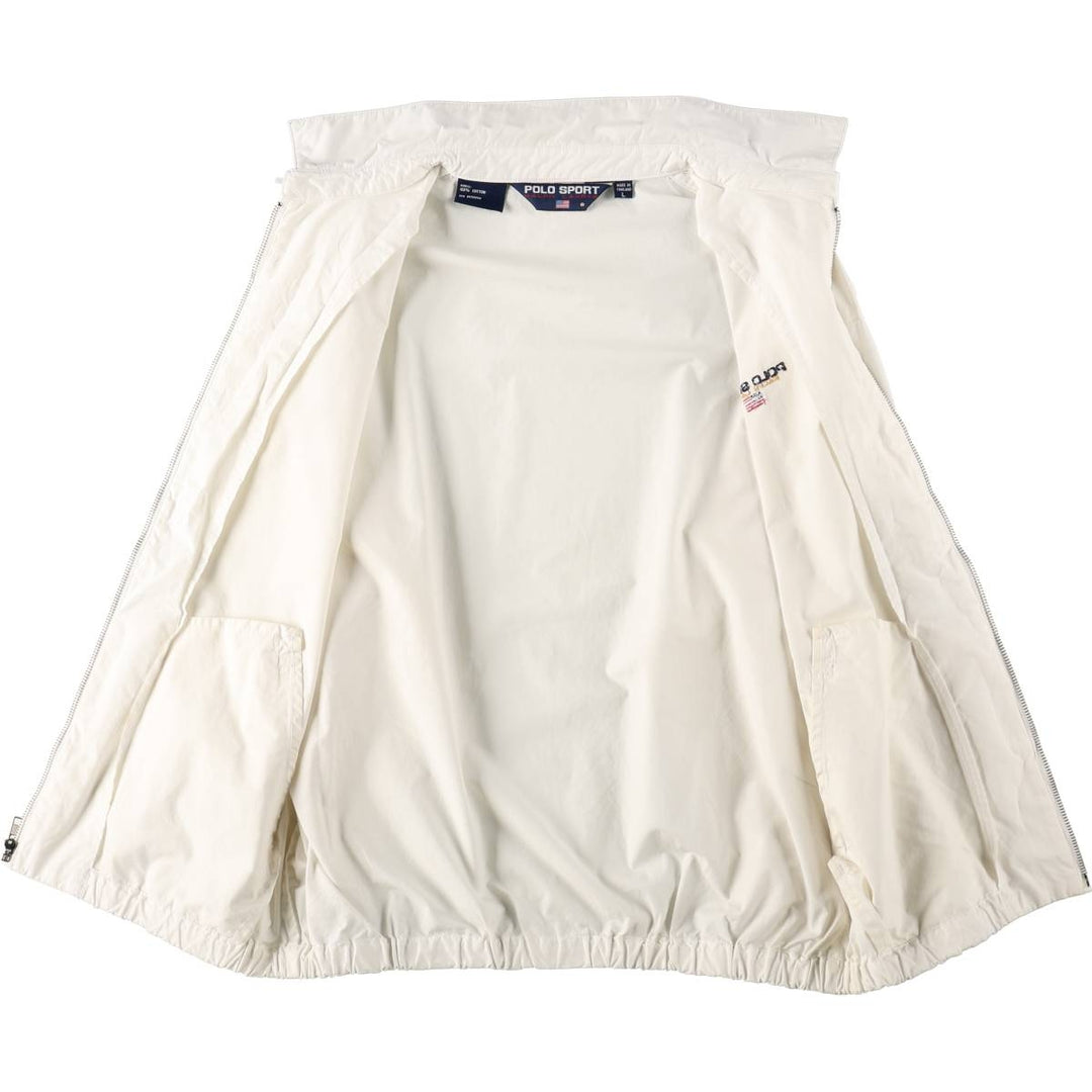 1990'S Ralph Lauren POLO SPORT Swing Top Sport Jacket, Men's Size L (approx.), Vintage cotton white type Vintage Second Hand
