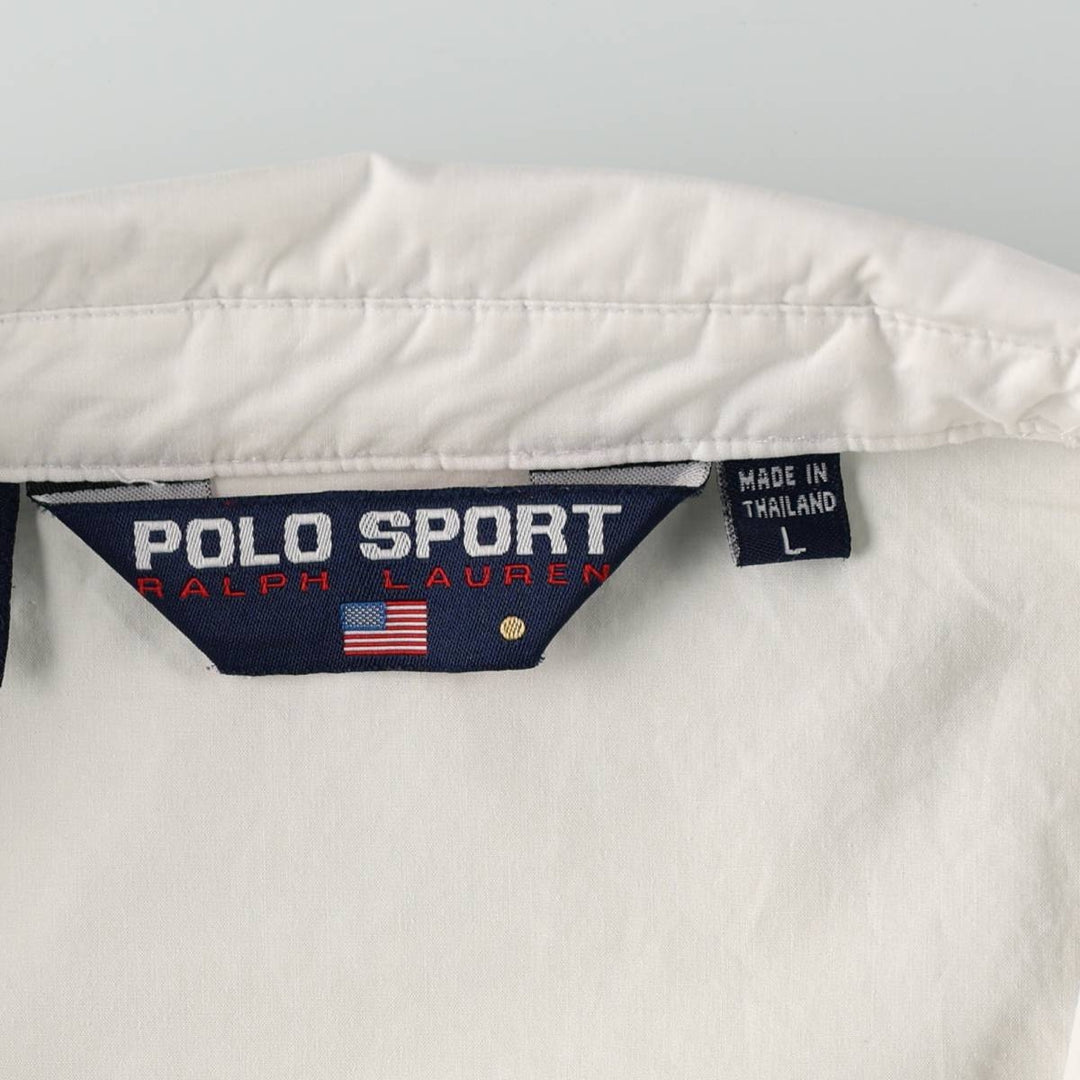 1990'S Ralph Lauren POLO SPORT Swing Top Sport Jacket, Men's Size L (approx.), Vintage cotton white type Vintage Second Hand