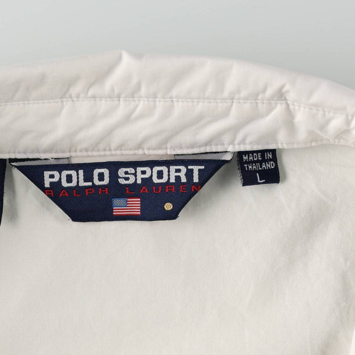 1990'S Ralph Lauren POLO SPORT Swing Top Sport Jacket, Men's Size L (approx.), Vintage cotton white type Vintage Second Hand