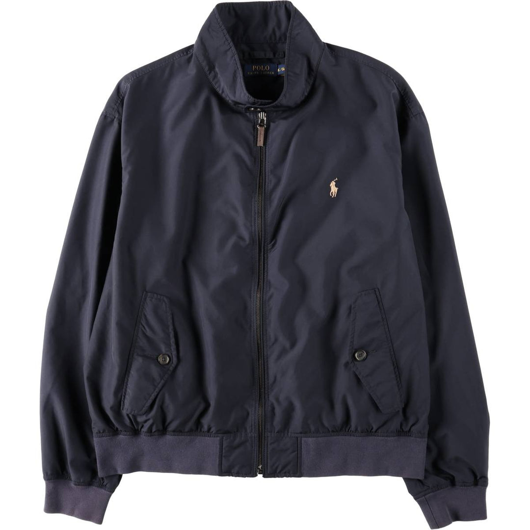 Ralph Lauren POLO RALPH LAUREN Harrington Jacket, Swing Top, Men's XL polyester navy blue type Vintage Second Hand