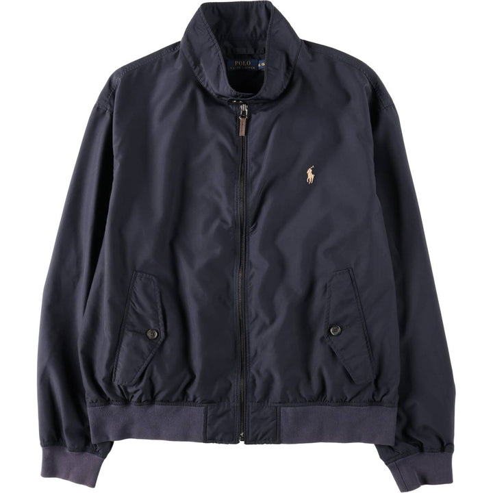 Ralph Lauren POLO RALPH LAUREN Harrington Jacket, Swing Top, Men's XL polyester navy blue type Vintage Second Hand