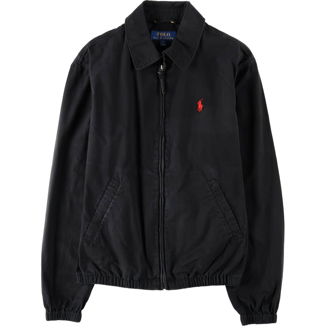 Ralph Lauren POLO RALPH LAUREN Swing Top Sports Jacket Men's S cotton black type Vintage Second Hand