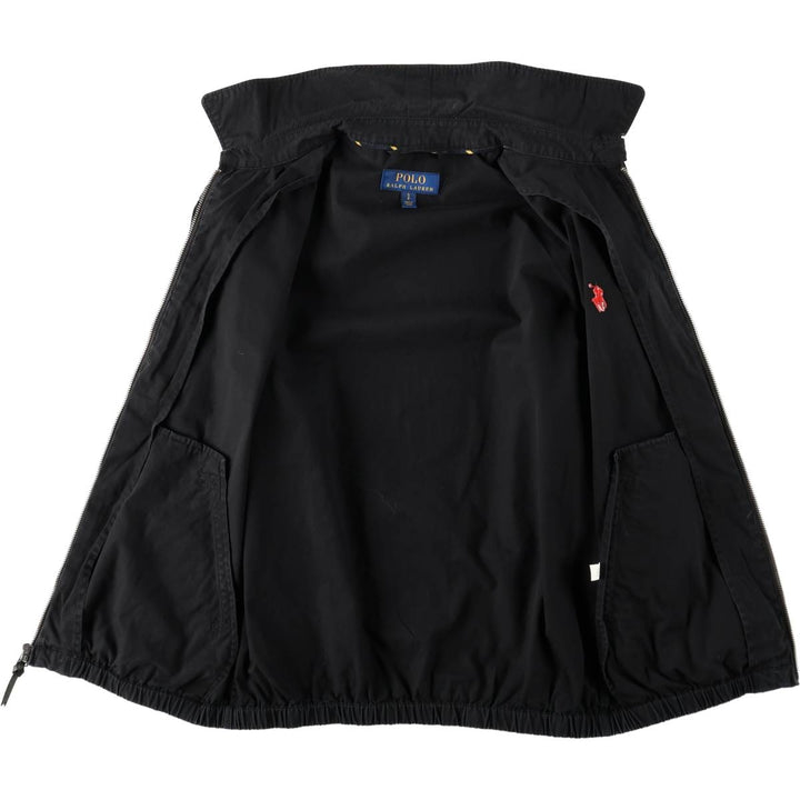 Ralph Lauren POLO RALPH LAUREN Swing Top Sports Jacket Men's S cotton black type Vintage Second Hand