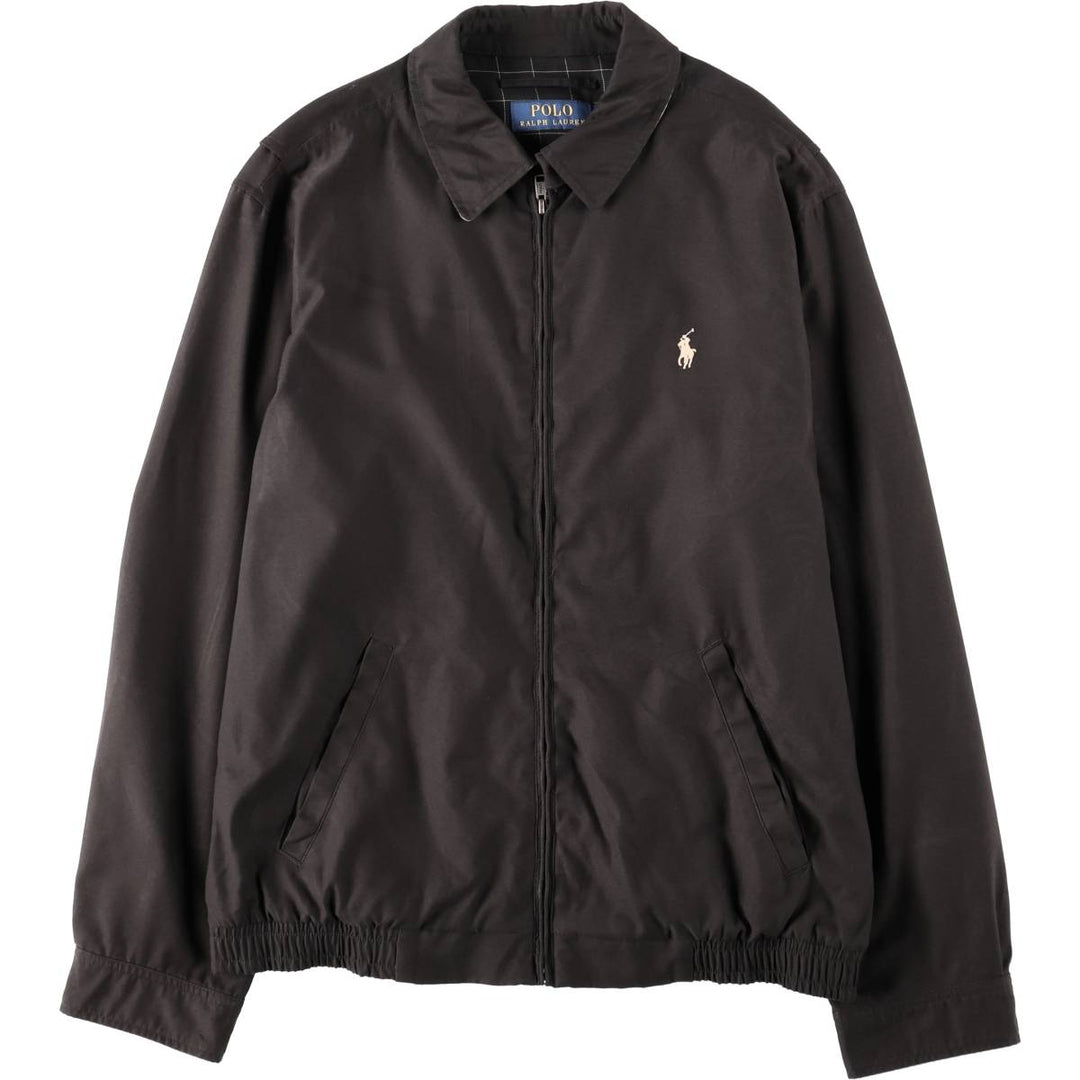 Ralph Lauren POLO RALPH LAUREN Swing Top Sports Jacket Men's M polyester black type Vintage Second Hand