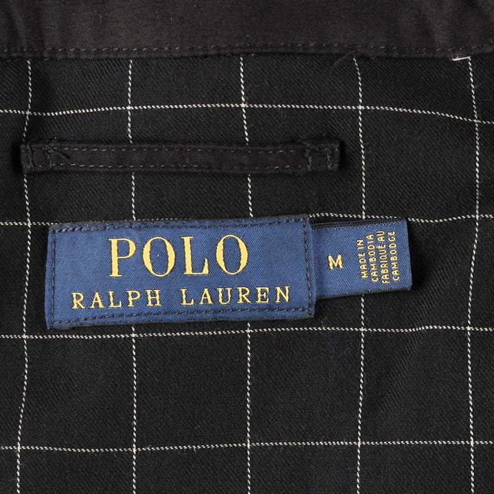 Ralph Lauren POLO RALPH LAUREN Swing Top Sports Jacket Men's M polyester black type Vintage Second Hand