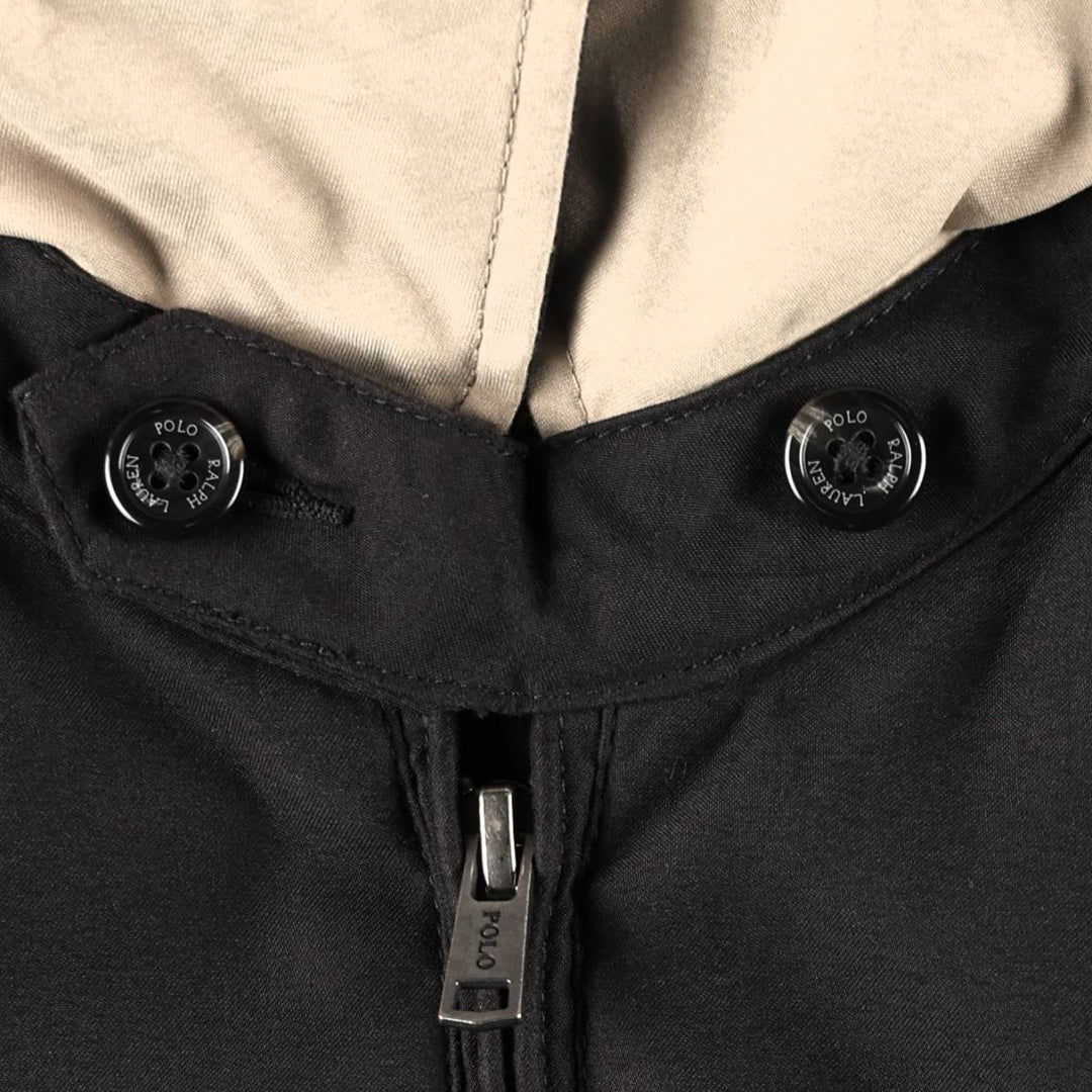 Ralph Lauren POLO RALPH LAUREN Swing Top Sports Jacket Men's M polyester black type Vintage Second Hand