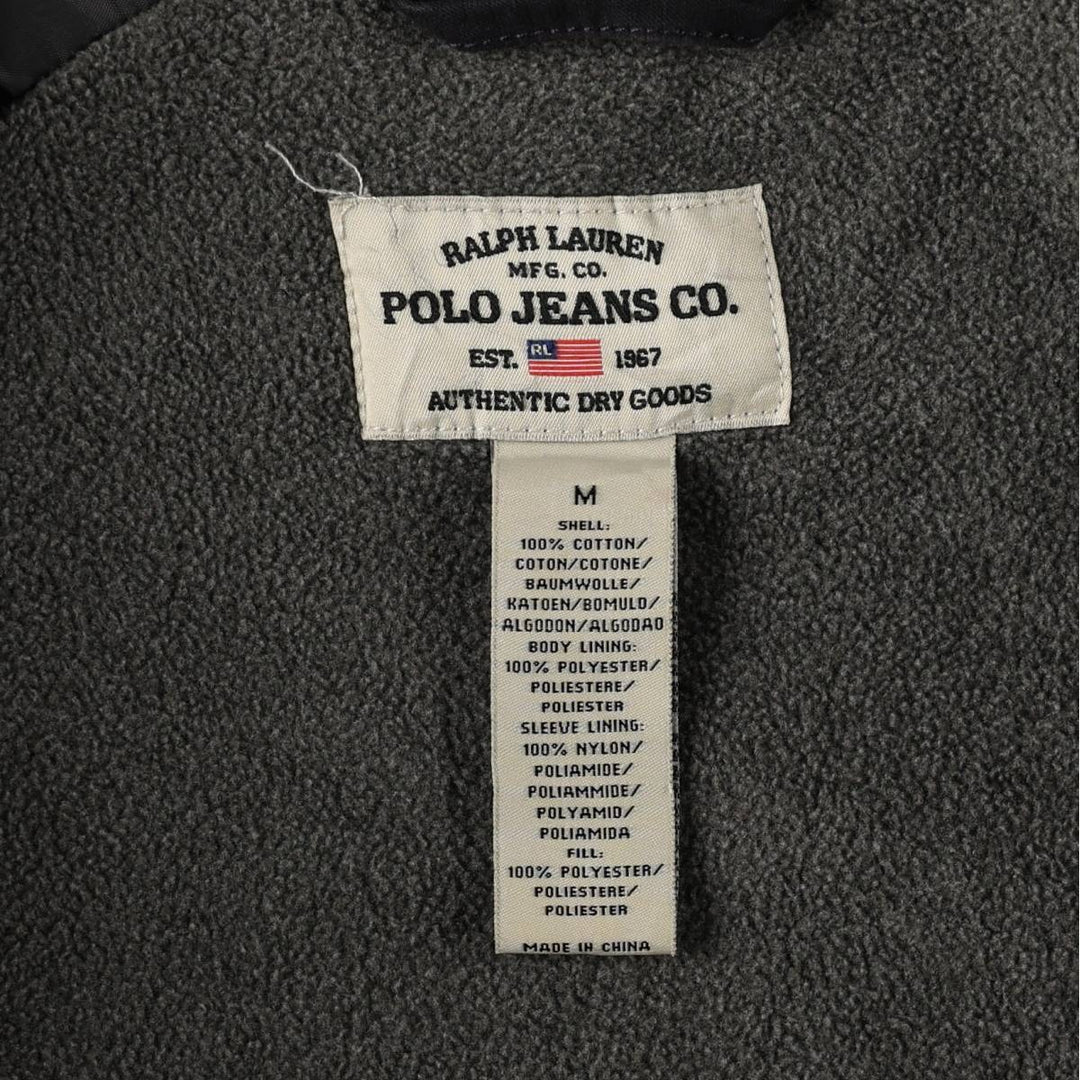 Ralph Lauren Polo Jeans Company Harrington Jacket, Swing Top, Men's Size Medium cotton black type Vintage Second Hand