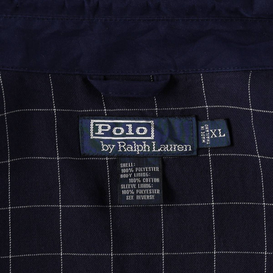 Ralph Lauren POLO by Ralph Lauren Swing Top Sports Jacket Men's XL polyester navy blue type Vintage Second Hand