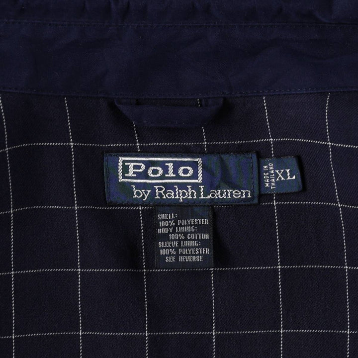 Ralph Lauren POLO by Ralph Lauren Swing Top Sports Jacket Men's XL polyester navy blue type Vintage Second Hand