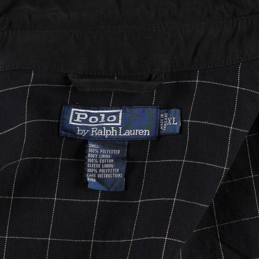 Ralph Lauren POLO by Ralph Lauren Swing Top Sports Jacket Men's XL polyester black type Vintage Second Hand