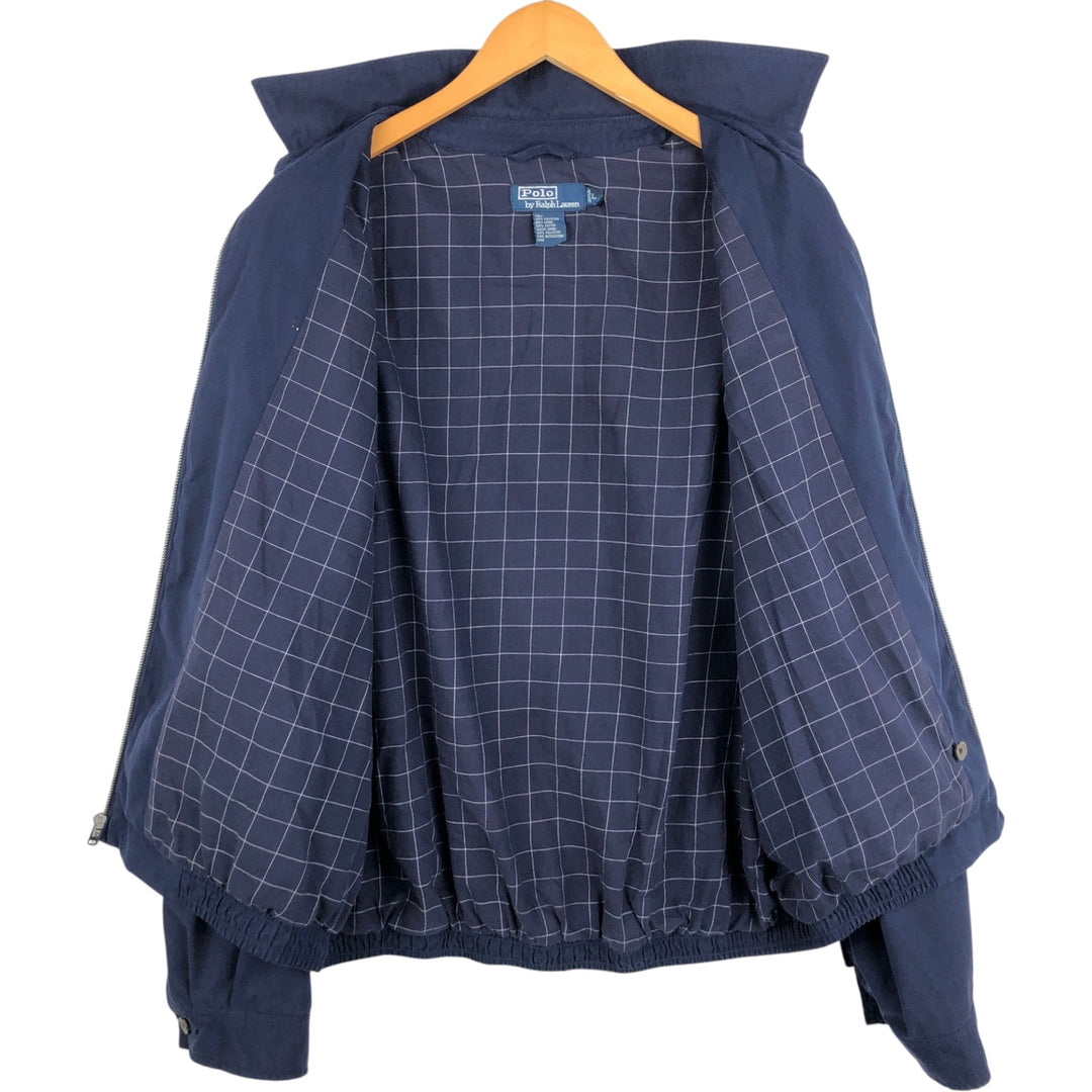 Ralph Lauren POLO by Ralph Lauren Swing Top Sports Jacket Men's L size polyester navy blue type Vintage Second Hand