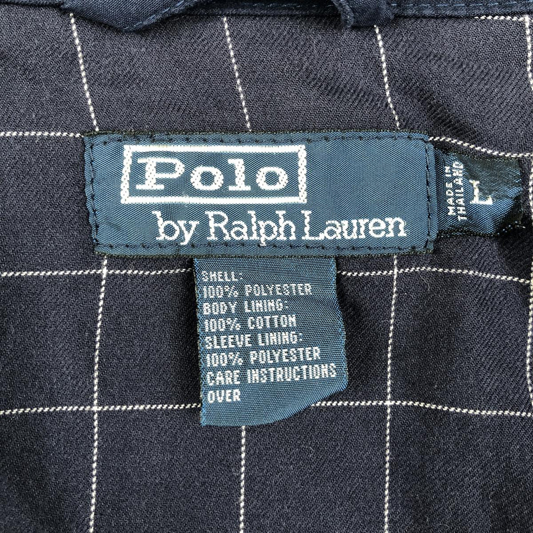 Ralph Lauren POLO by Ralph Lauren Swing Top Sports Jacket Men's L size polyester navy blue type Vintage Second Hand
