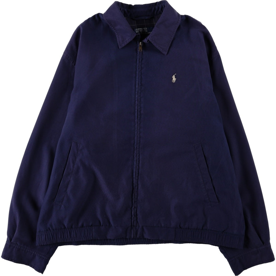 Ralph Lauren POLO by Ralph Lauren Swing Top Sports Jacket Men's M polyester navy blue type Vintage Second Hand
