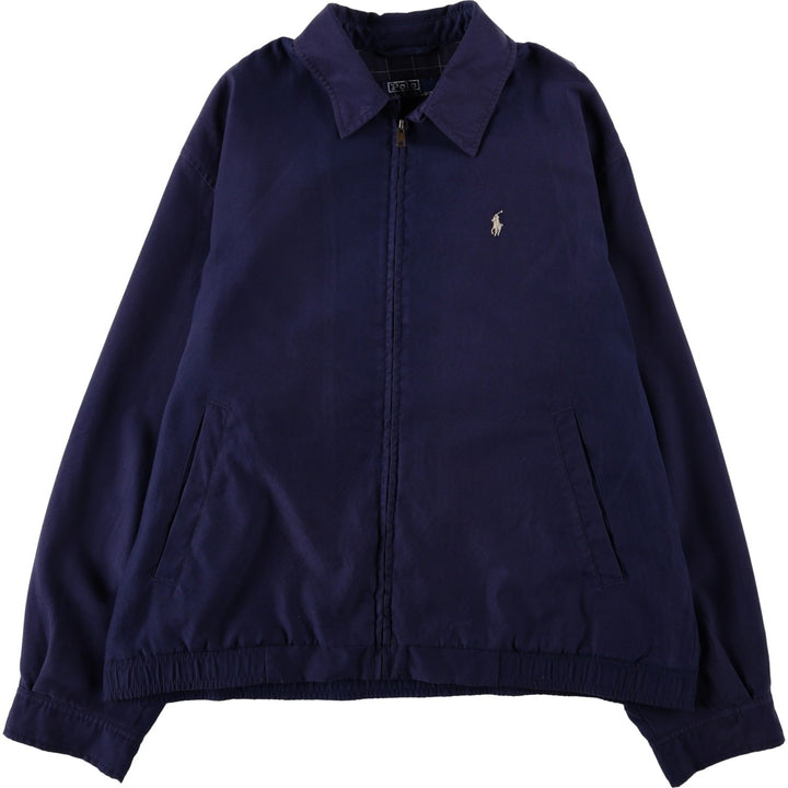 Ralph Lauren POLO by Ralph Lauren Swing Top Sports Jacket Men's M polyester navy blue type Vintage Second Hand