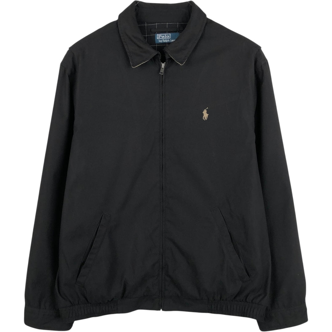 Ralph Lauren POLO by Ralph Lauren Swing Top Sports Jacket Men's L size polyester black type Vintage Second Hand