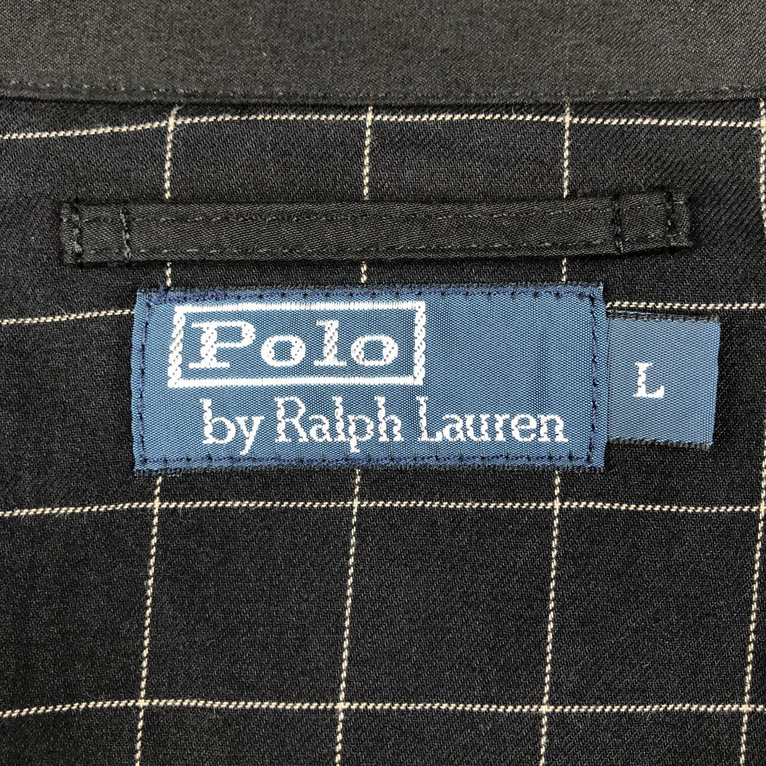 Ralph Lauren POLO by Ralph Lauren Swing Top Sports Jacket Men's L size polyester black type Vintage Second Hand