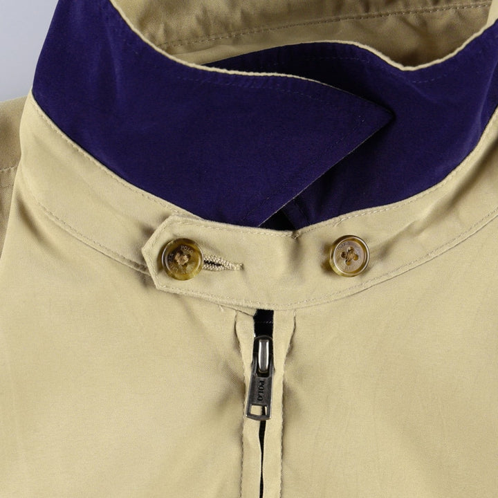 Ralph Lauren POLO by Ralph Lauren Swing Top Sports Jacket Men's L size polyester Beige type Vintage Second Hand
