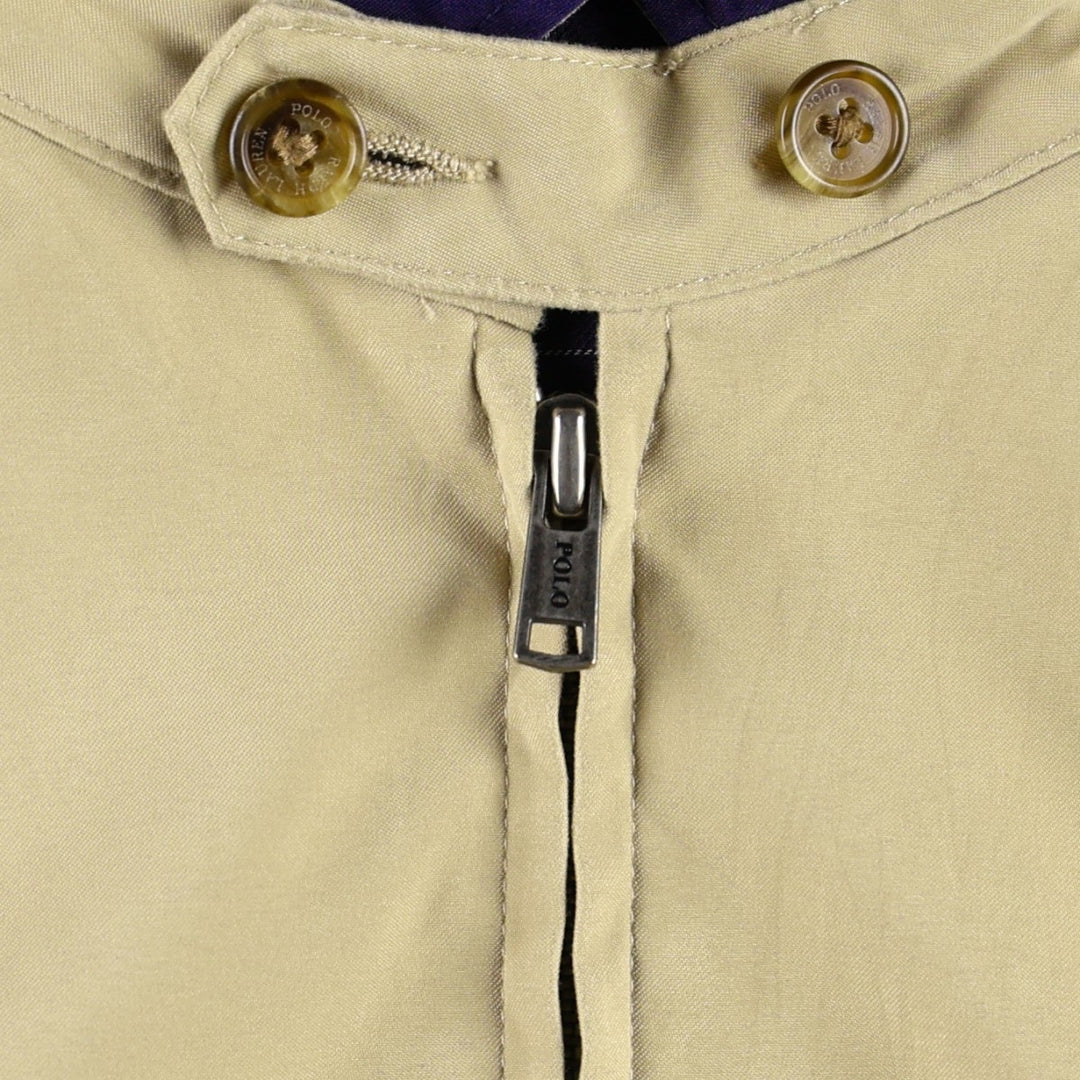 Ralph Lauren POLO by Ralph Lauren Swing Top Sports Jacket Men's L size polyester Beige type Vintage Second Hand