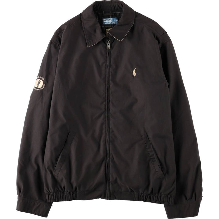 Ralph Lauren POLO by Ralph Lauren NIKON Advertising Swing Top Sports Jacket, Men's Size M (approx.) polyester black type Vintage Second Hand