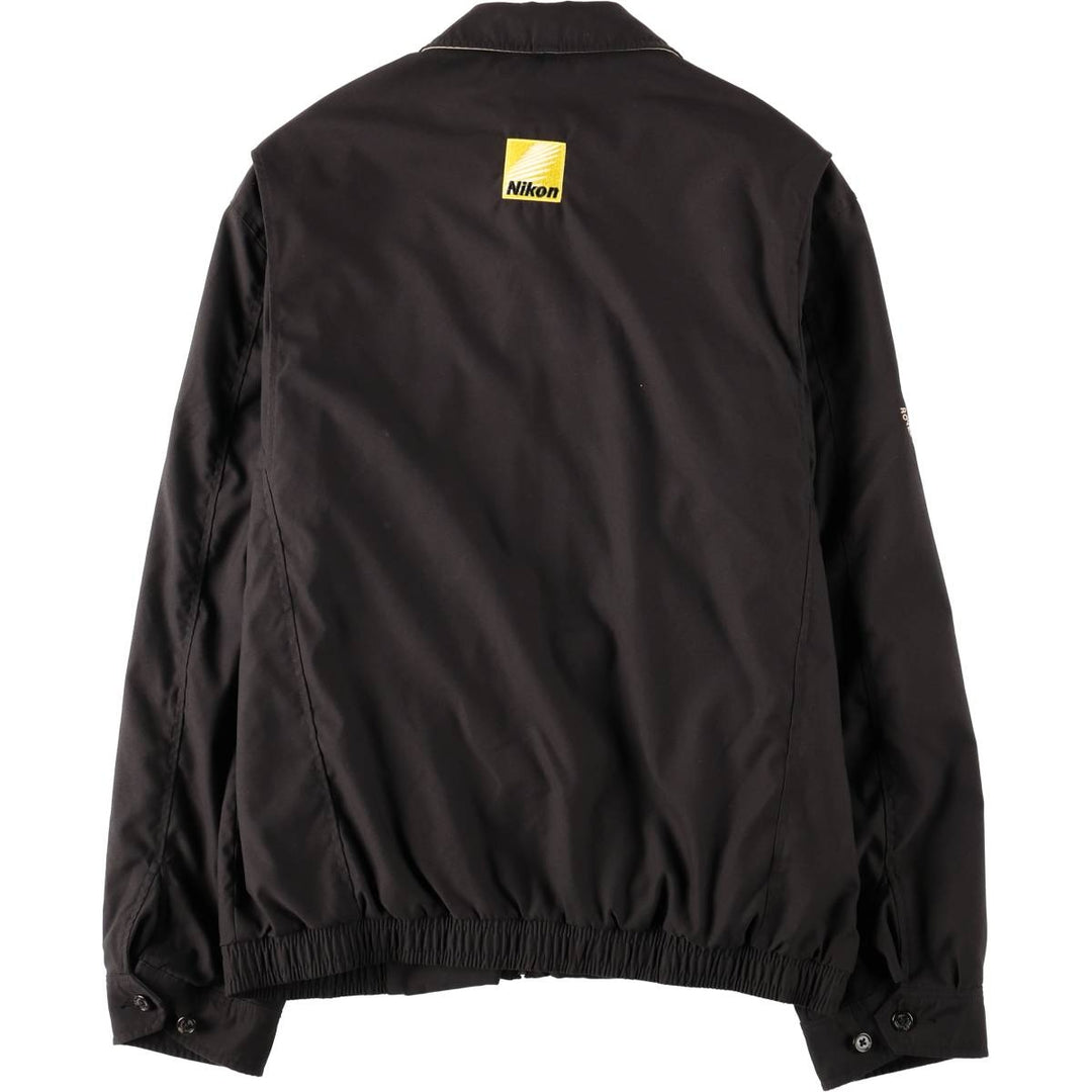 Ralph Lauren POLO by Ralph Lauren NIKON Advertising Swing Top Sports Jacket, Men's Size M (approx.) polyester black type Vintage Second Hand