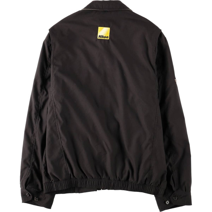 Ralph Lauren POLO by Ralph Lauren NIKON Advertising Swing Top Sports Jacket, Men's Size M (approx.) polyester black type Vintage Second Hand