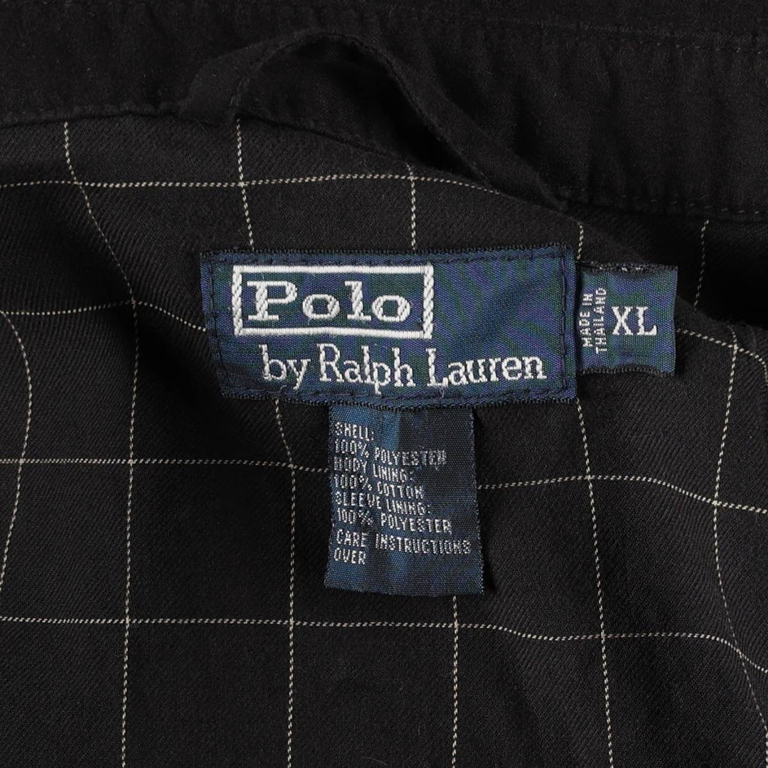 Ralph Lauren POLO by Ralph Lauren Swing Top Sports Jacket Men's XL polyester black type Vintage Second Hand