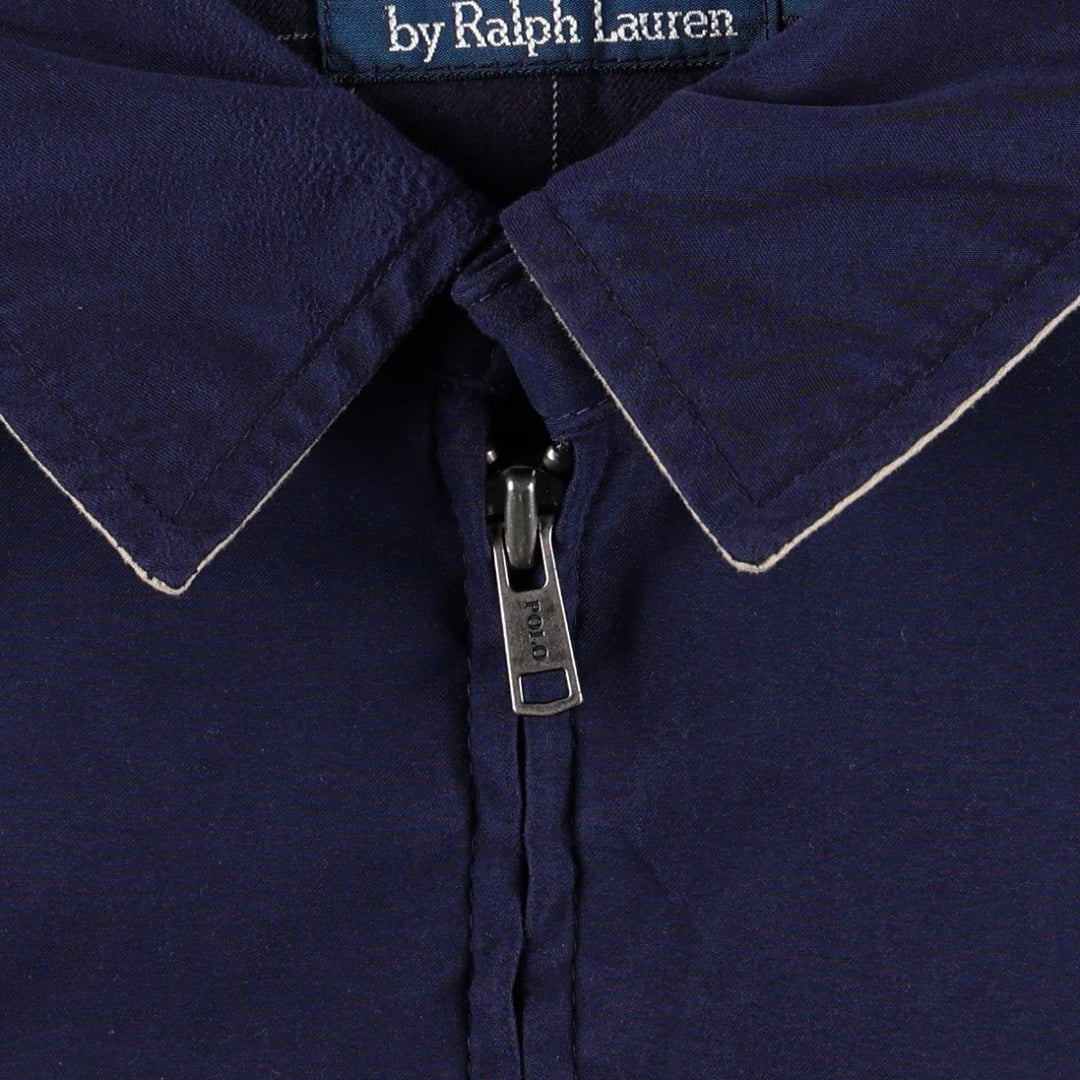 Ralph Lauren POLO by Ralph Lauren Swing Top Sports Jacket Men's XL polyester navy blue type Vintage Second Hand