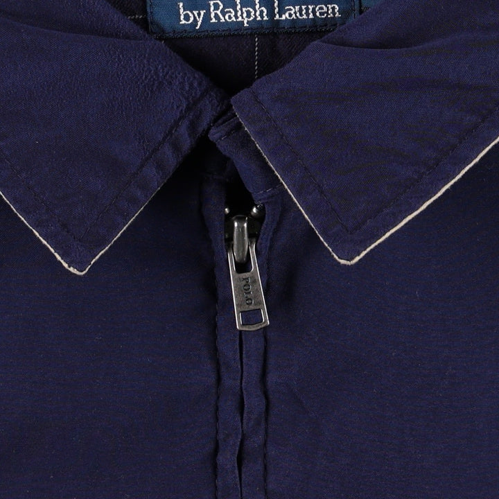 Ralph Lauren POLO by Ralph Lauren Swing Top Sports Jacket Men's XL polyester navy blue type Vintage Second Hand