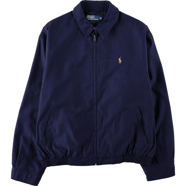 Ralph Lauren POLO by Ralph Lauren Swing Top Sports Jacket Men's L size cotton navy blue type Vintage Second Hand