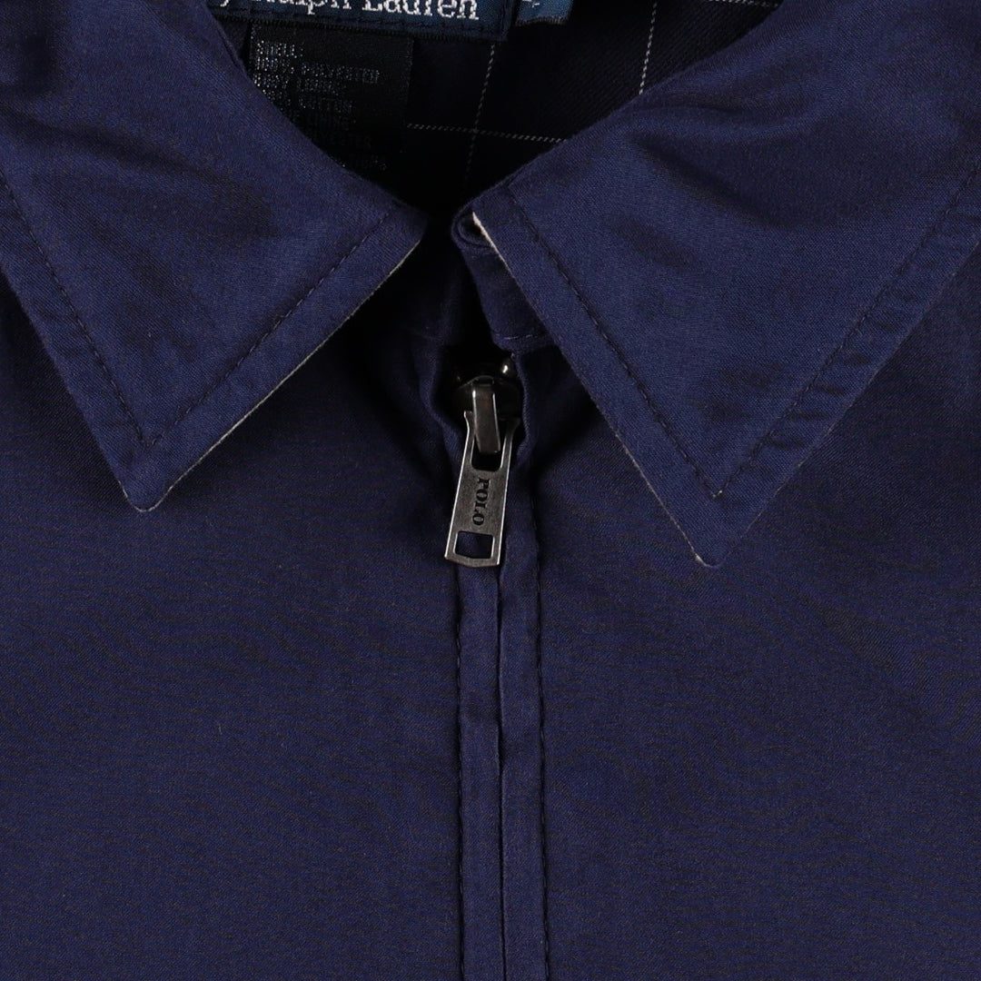 Ralph Lauren POLO by Ralph Lauren Swing Top Sports Jacket Men's L size cotton navy blue type Vintage Second Hand