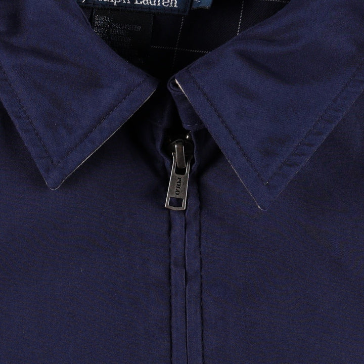 Ralph Lauren POLO by Ralph Lauren Swing Top Sports Jacket Men's L size cotton navy blue type Vintage Second Hand