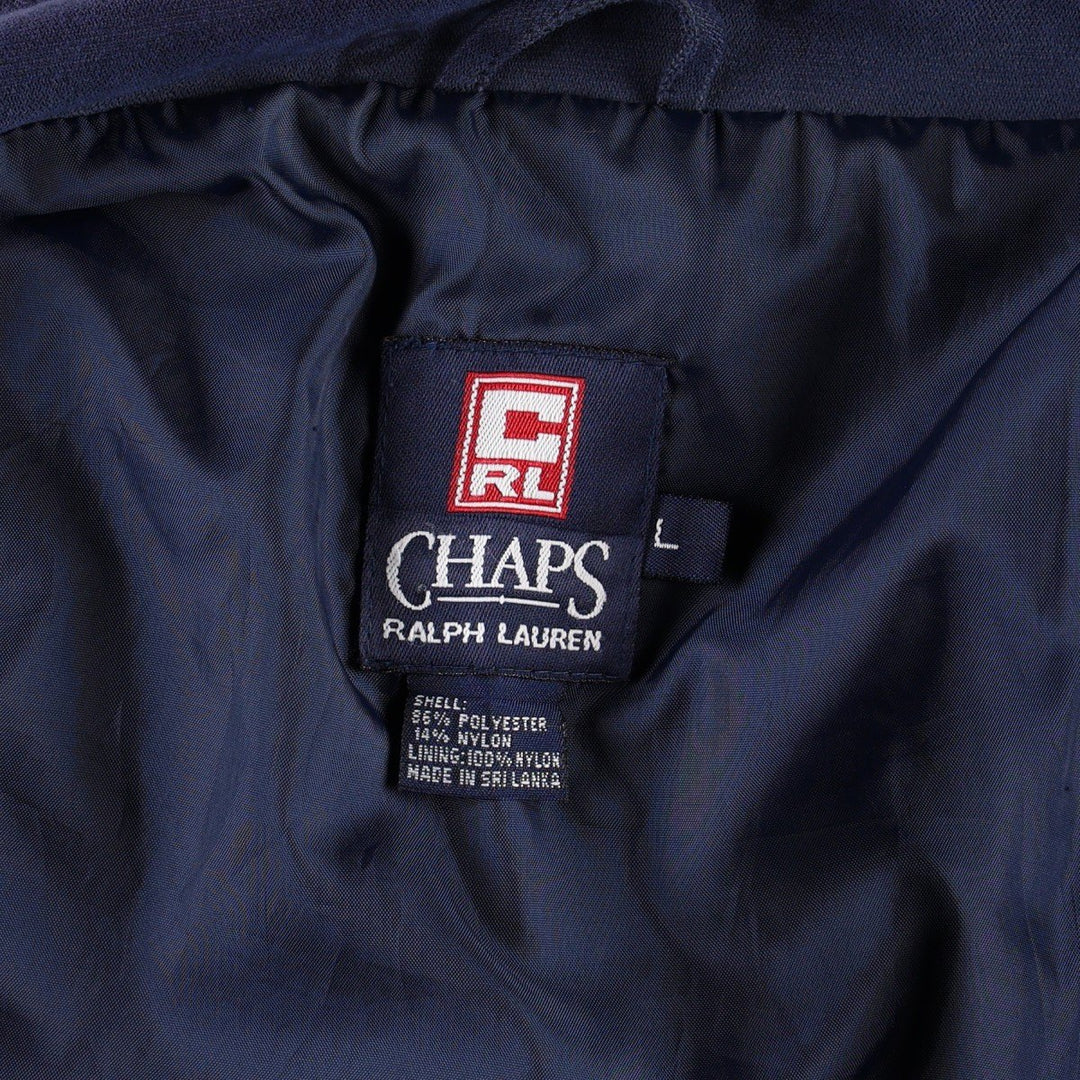 Ralph Lauren CHAPS Harrington Jacket Swing Top (Men's Size L) polyester navy blue type Vintage Second Hand