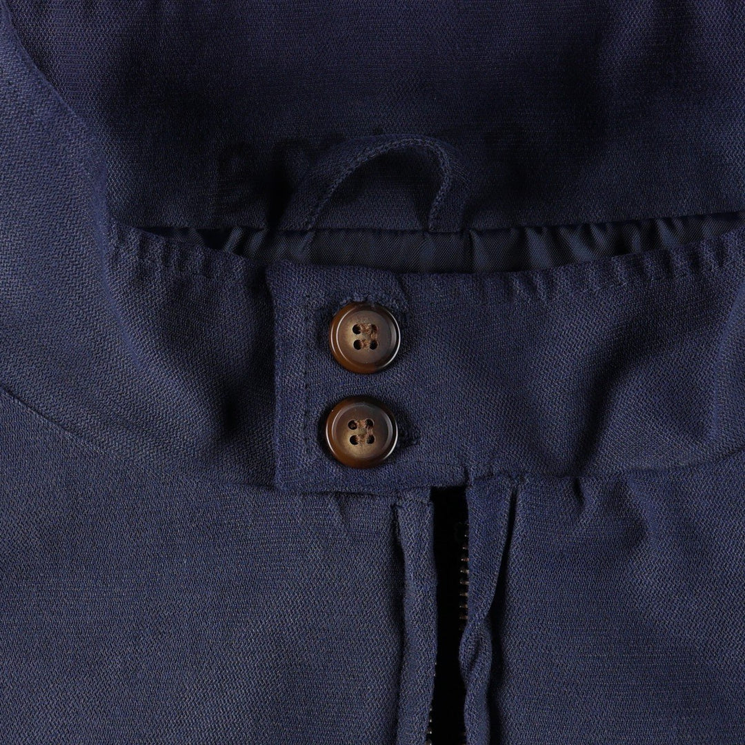 Ralph Lauren CHAPS Harrington Jacket Swing Top (Men's Size L) polyester navy blue type Vintage Second Hand