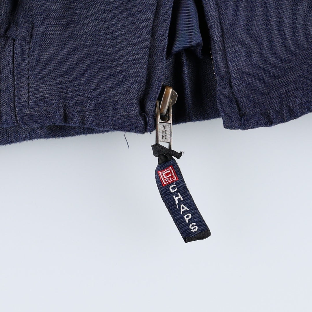 Ralph Lauren CHAPS Harrington Jacket Swing Top (Men's Size L) polyester navy blue type Vintage Second Hand