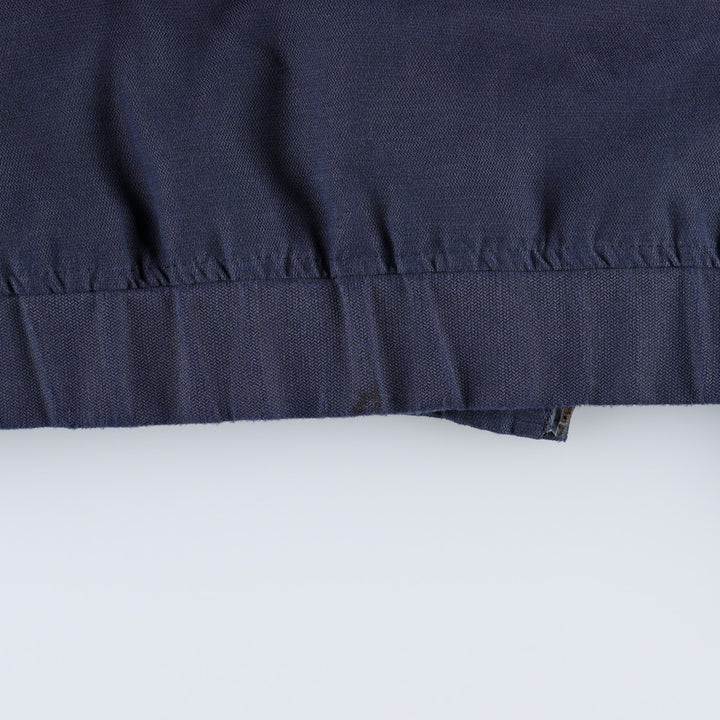 Ralph Lauren CHAPS Harrington Jacket Swing Top (Men's Size L) polyester navy blue type Vintage Second Hand