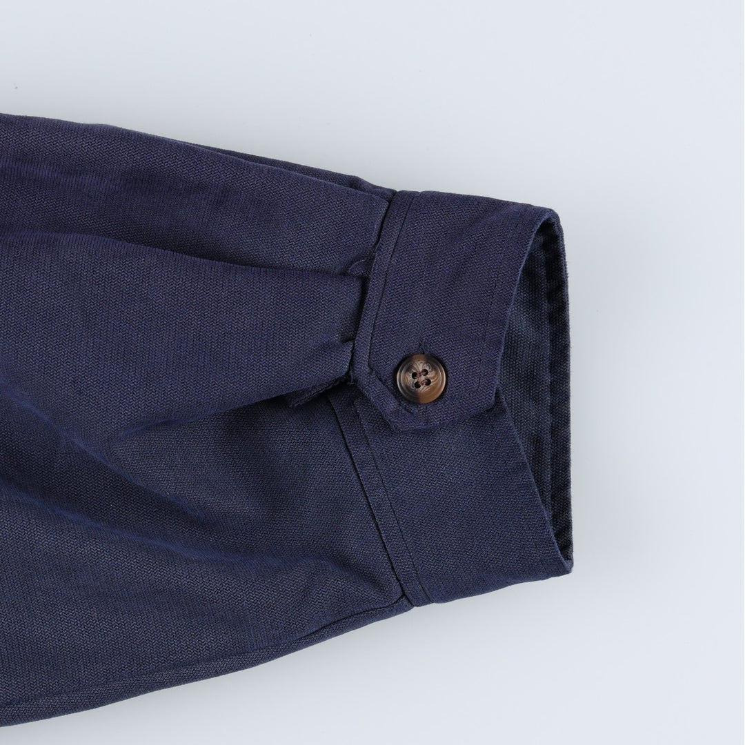 Ralph Lauren CHAPS Harrington Jacket Swing Top (Men's Size L) polyester navy blue type Vintage Second Hand