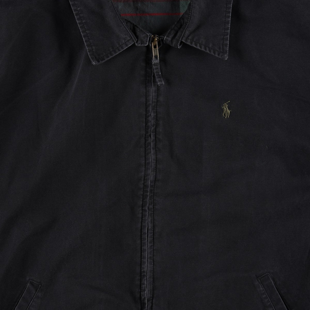 Ralph Lauren POLO by Ralph Lauren Swing Top Sports Jacket Men's L size cotton black type Vintage Second Hand