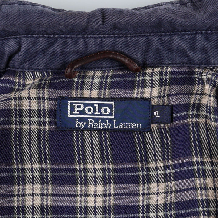 Ralph Lauren POLO by Ralph Lauren Swing Top Sports Jacket Men's XL cotton navy blue type Vintage Second Hand