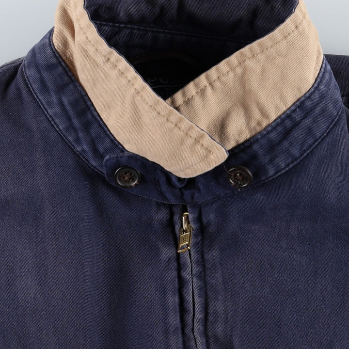Ralph Lauren POLO by Ralph Lauren Swing Top Sports Jacket Men's XL cotton navy blue type Vintage Second Hand