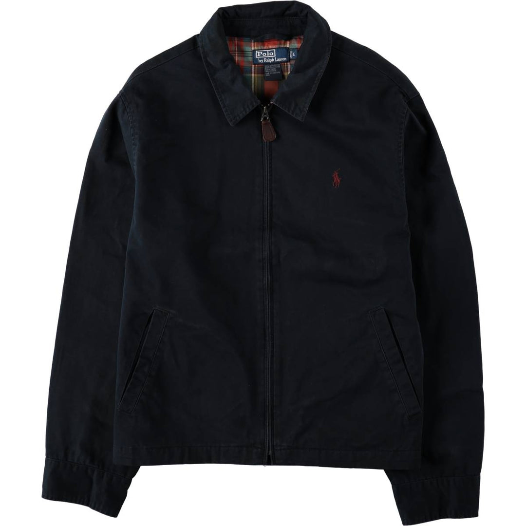 Ralph Lauren POLO by Ralph Lauren Swing Top Sports Jacket Men's L size cotton navy blue type Vintage Second Hand