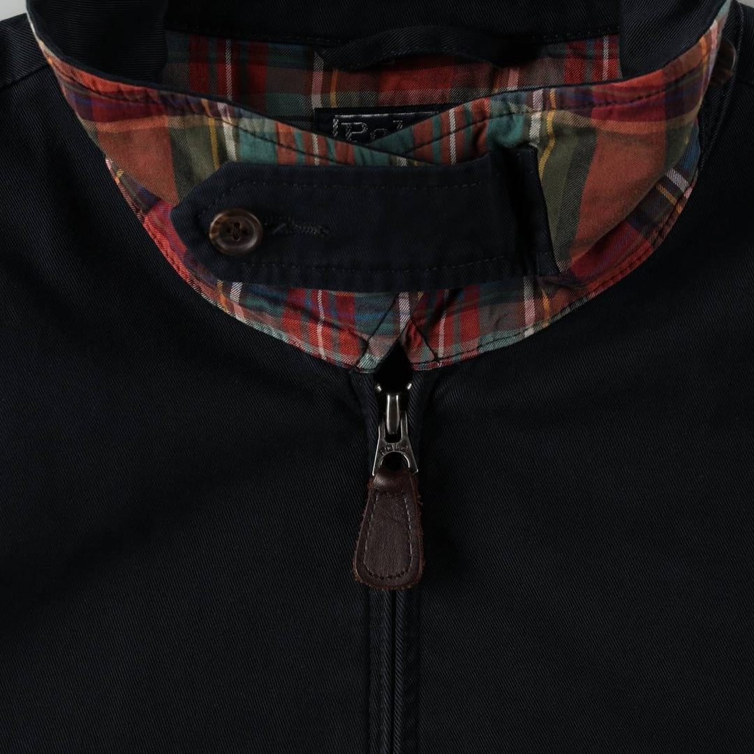 Ralph Lauren POLO by Ralph Lauren Swing Top Sports Jacket Men's L size cotton navy blue type Vintage Second Hand