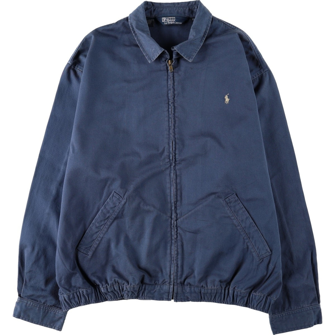 Ralph Lauren POLO by Ralph Lauren Swing Top Sports Jacket Men's XL cotton navy blue type Vintage Second Hand