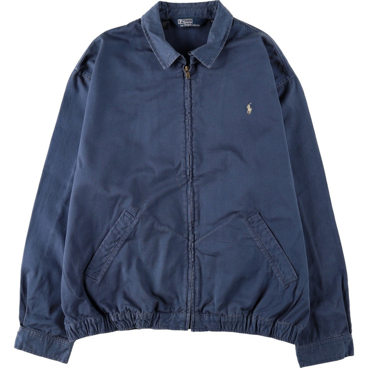 Ralph Lauren POLO by Ralph Lauren Swing Top Sports Jacket Men's XL cotton navy blue type Vintage Second Hand