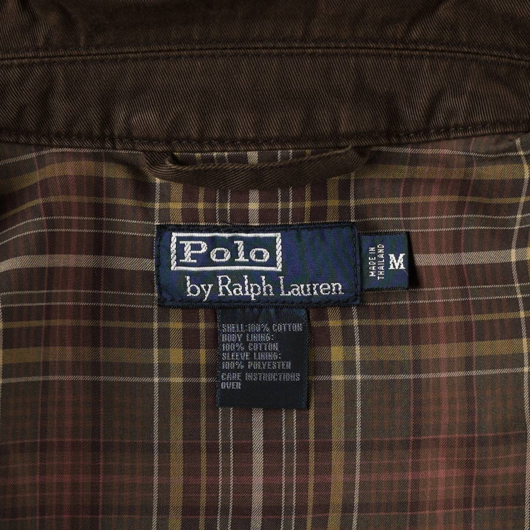 Ralph Lauren POLO by Ralph Lauren Swing Top Sports Jacket Men's M cotton brown type Vintage Second Hand