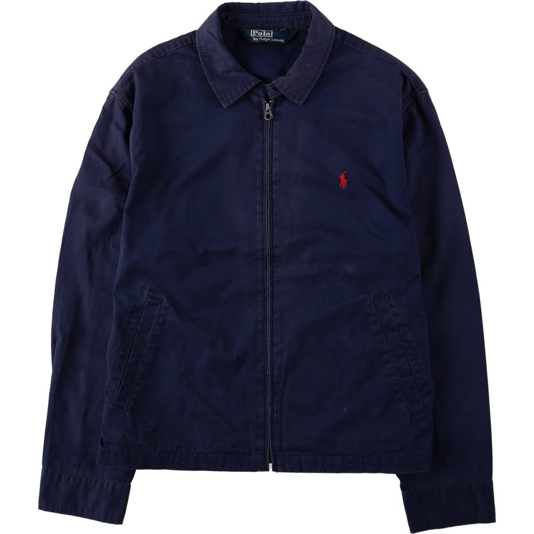 Ralph Lauren POLO by Ralph Lauren Swing Top Sports Jacket Men's L size cotton navy blue type Vintage Second Hand